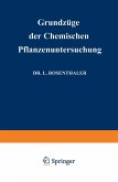 Grundzüge der Chemischen Pflanzenuntersuchung