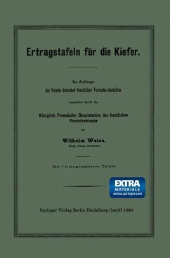 Ertragstafeln für die Kiefer - Weise, Wilhelm