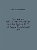 Beschreibung und Betriebsvorschriften für die Dofa-Kabelwinde (80 PS) der Luft-Fahrzeug-Gesellschaft m.b.H. 1917 Beschreibung und Betriebsvorschriften für die Dofa-Kabelwinde (80 PS) der Luft-Fahrzeug-Gesellschaft m.b.H. 1917