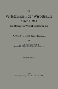 Die Verletzungen der Wirbelsäule durch Unfall