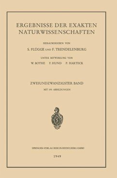 Ergebnisse der Exakten Naturwissenschaften - Höhler, G.;Trendelenburg, Ferdinand