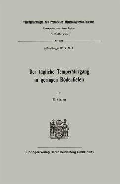 Der tägliche Temperaturgang in geringen Bodentiefen - Süring, Reinhard