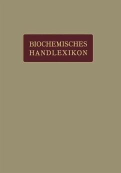 Biochemisches Handlexikon - Altenburg, H.;Bang, I.;Bartelt, K.