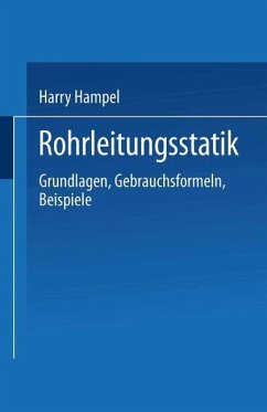 Rohrleitungsstatik - Hampel, Harry