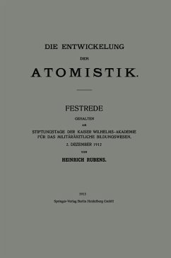 Die Entwickelung der Atomistik - Rubens, Heinrich Die Entwickelung der Atomistik - Rubens, Heinrich