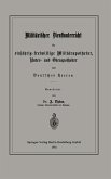Militärischer Dienstunterricht für einjährig-freiwillige Militärapotheker, Unter- und Oberapotheker des Deutschen Heeres