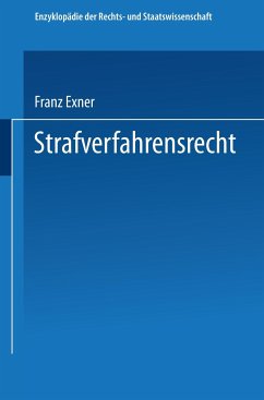 Strafverfahrensrecht - Exner, Franz