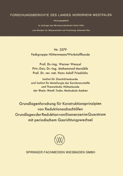 Grundlagenforschung für Konstruktionsprinzipien von Reduktionsschachtöfen - Wenzel, Werner; Meraikib, Mohammed; Friedrichs, Hans Adolf