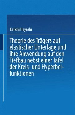 Theorie des Trägers auf elastischer Unterlage und ihre Anwendung auf den Tiefbau nebst einer Tafel der Kreis- und Hyperbelfunktionen - Hayashi, Keiichi