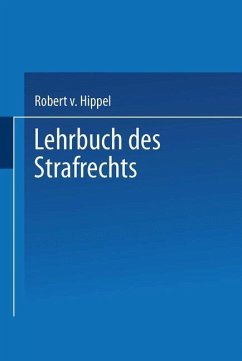Lehrbuch des Strafrechts - Hippel, Robert v.