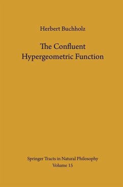 The Confluent Hypergeometric Function - Buchholz, Herbert