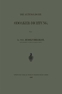 Die Altenglische Odoaker-Dichtung - Imelmann, Rudolf Hans Robert