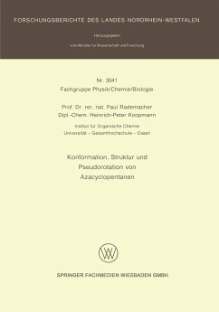 Konformation, Struktur und Pseudorotation von Azacyclopentanen - Rademacher, Paul; Koopmann, Heinrich-Peter