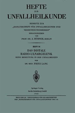 Das Distale Radio-Ulnargelenk - Lang, Fritz