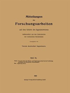 Mitteilungen über Forschungsarbeiten auf dem Gebiete des Ingenieurwesens - Verein Deutscher Ingenieure