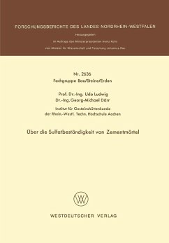 Cover Über die Sulfatbeständigkeit von Zementmörtel
