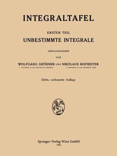 Integraltafel - Gröbner, Wolfgang;Hofreiter, Nikolaus