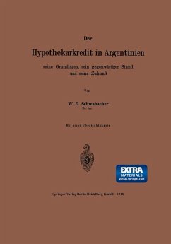Cover Der Hypothekarkredit in Argentinien, seine Grundlagen, sein gegenwärtiger Stand und seine Zukunft