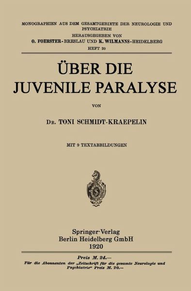Über die Juvenile Paralyse