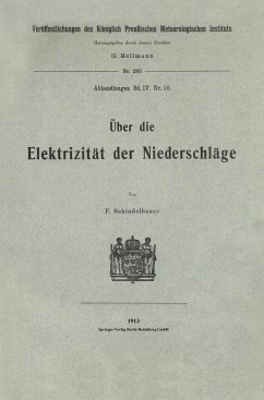 Über die Elektrizität der Niederschläge - Schindelhauer, Fritz