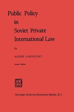 Public Policy in Soviet Private International Law - Garnefsky, André