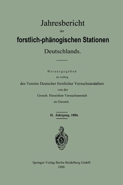 Jahresbericht der forstlich-phänologischen Stationen Deutschlands - Vereins deutscher forstlicher Versuchsanstalten