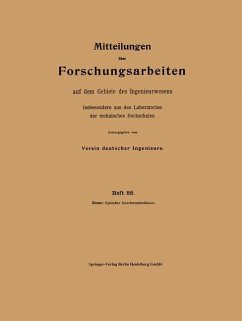 Mitteilungen über Forschungsarbeiten auf dem Gebiete des Ingenieurwesens - Kirner, Josef