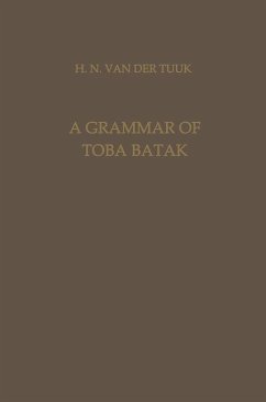 A Grammar of Toba Batak - Neubronner van der Tuuk, Herman