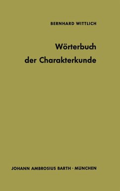 Cover Wörterbuch der Charakterkunde