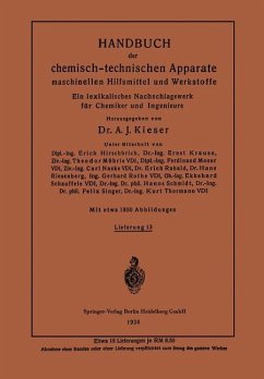 Handbuch der chemisch-technischen Apparate maschinellen Hilfsmittel und Werkstoffe - Krause, Kurt