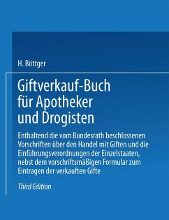 Giftverkauf-Buch für Apotheker und Drogisten - Böttger, Hermann