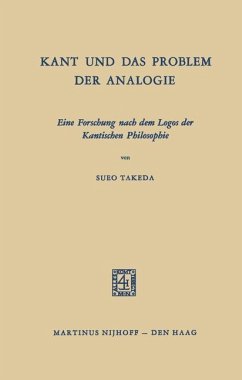 Kant und das Problem der Analogie - Takeda, Sueo