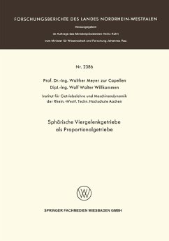 Cover Sphärische Viergelenkgetriebe als Proportionalgetriebe