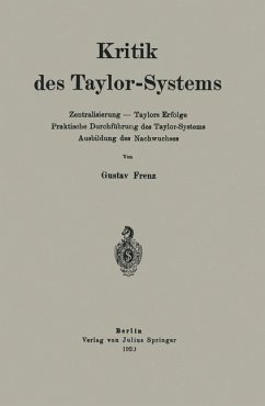 Kritik des Taylor-Systems