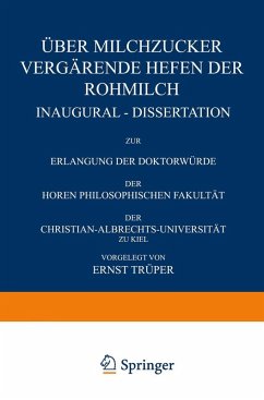 Cover Über Milchzucker Vergärende Hefen der Rohmilch