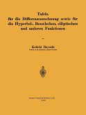 Tafeln für die Differenzenrechnung sowie für die Hyperbel-, Besselschen, elliptischen und anderen Funktionen