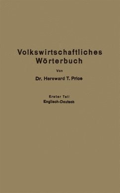 Economic Dictionary / Volkswirtschaftliches Wörterbuch