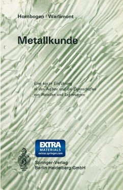 Metallkunde - Hornbogen, Erhard;Warlimont, Hans