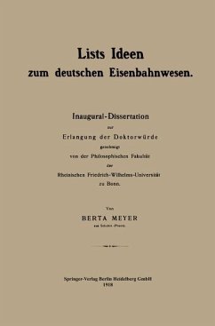 Lists Ideen zum deutschen Eisenbahnwesen