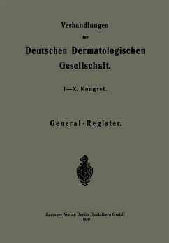 Verhandlungen der Deutschen Dermatologischen Gesellschaft - Loparo, Kenneth A.