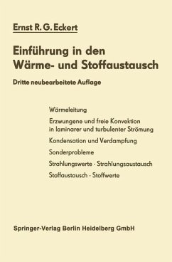 Einführung in den Wärme- und Stoffaustausch - Eckert, Ernst R.G.