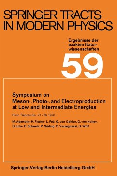 Symposium on Meson-, Photo-, and Electroproduction at Low and Intermediate Energies - Höhler, Gerhard; Fujimori, Atsushi; Kühn, Johann; Müller, Thomas; Steiner, Frank; Stwalley, William C.; Trümper, Joac
