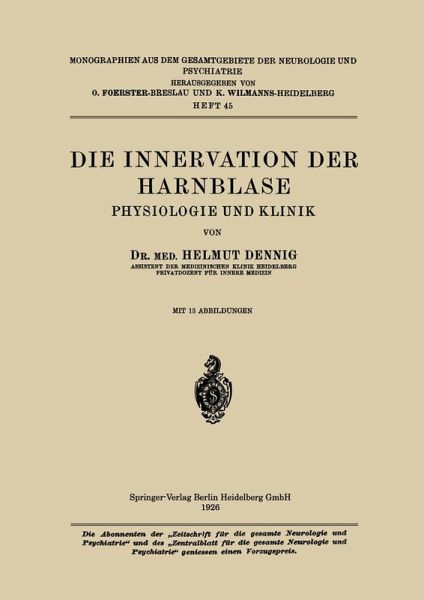 Die Innervation der Harnblase Die Innervation der Harnblase