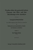 Studien über die proteolytischen Enzyme der Hefe und ihre Beziehung zu der Autolyse