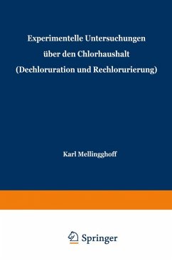 Cover Experimentelle Untersuchungen über den Chlorhaushalt (Dechloruration und Rechlorurierung)