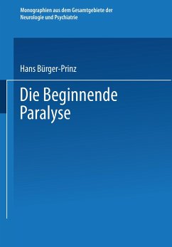 Die Beginnende Paralyse - Bürger-Prinz, Hans