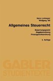 Allgemeines Steuerrecht