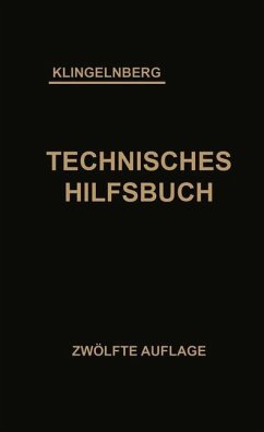 Klingelnberg Technisches Hilfsbuch - Klingelnberg, W. Ferdinand;Preger, Ernst;Reindl, Rudolf