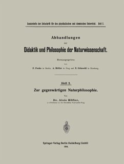 Zur gegenwärtigen Naturphilosophie - Höfler, Alois