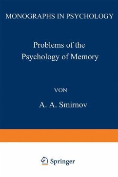 Problems of the Psychology of Memory